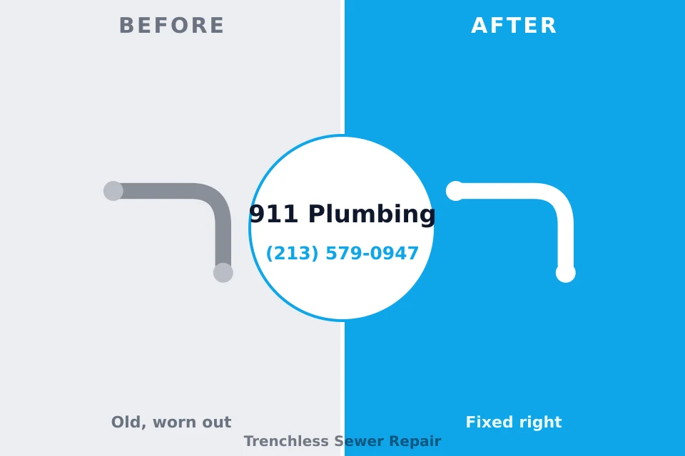 Before and after: plumbing repair Barton, NM